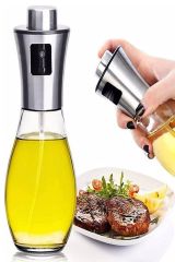 Çok Amaçlı Spreyli Cam Şişe Yağ, Limon, Sirke ve Sos Dağıtıcı – Sızdırmaz Püskürtücü