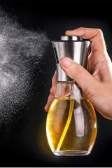 Çok Amaçlı Spreyli Cam Şişe Yağ, Limon, Sirke ve Sos Dağıtıcı – Sızdırmaz Püskürtücü