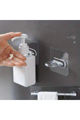 2 Adet Plastik Kendinden Yapışkanlı Halka Askıları, Duvara Monte Perçin Askısı, Kolay Kurulum Deliksiz İz Bırakmayan Duş Jeli Askısı Banyo Duvar Depolama Rafı için, Kullanım Askıları