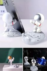 Astronot Temalı Mini Telefon ve Tablet Standı – Uzaydan Gelen Şık ve Pratik Tasarım