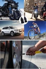 10 Adet Lastik Tamir Kauçuk Tırnak Seti, Hızlı Lastik Onarım Çivi Kiti, Self Servis Delinme Onarım Vida Araba Motosiklet Bisiklet için