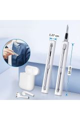 AirPod Temizleme Kiti, Süngerli 3'ü 1 Arada Airpod Temizleyici Kalem, Çok Fonksiyonlu Kulaklık Temizleme Kiti