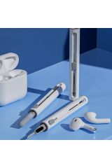 AirPod Temizleme Kiti, Süngerli 3'ü 1 Arada Airpod Temizleyici Kalem, Çok Fonksiyonlu Kulaklık Temizleme Kiti