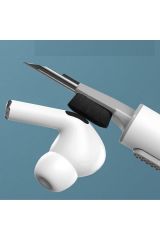 AirPod Temizleme Kiti, Süngerli 3'ü 1 Arada Airpod Temizleyici Kalem, Çok Fonksiyonlu Kulaklık Temizleme Kiti