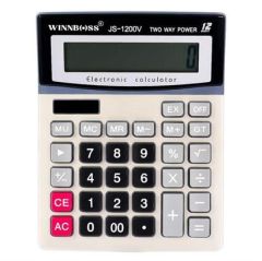 12 Haneli Geniş LCD Ekran, Pilli Büyük Düğmeli Hesap Makinesi