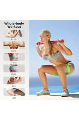 5 Adet TPE Fitness Direnç Bant Seti - Kalça, Bacak, Pilates ve Güç Antrenmanı - Ev Antrenmanı için Esnek Germe Bantları, Dayanıklı ve Ayarlanabilir Egzersiz Bantları Çeşitli Dirençlerle
