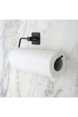 Şık ve Pratik Kendinden Yapışkanlı Siyah Paslanmaz Metal Havlu Askısı