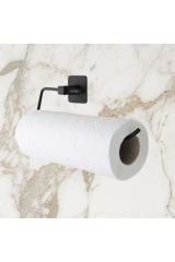 Şık ve Pratik Kendinden Yapışkanlı Siyah Paslanmaz Metal Havlu Askısı