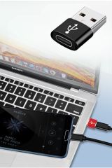 Veri Transferi ve Şarj İçin Data Çevirici, USB'den TYPE-C'ye Dönüştürücü Adaptör