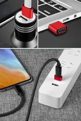Veri Transferi ve Şarj İçin Data Çevirici, USB'den TYPE-C'ye Dönüştürücü Adaptör