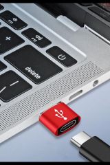 Veri Transferi ve Şarj İçin Data Çevirici, USB'den TYPE-C'ye Dönüştürücü Adaptör