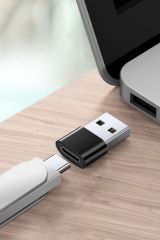 Veri Transferi ve Şarj İçin Data Çevirici, USB'den TYPE-C'ye Dönüştürücü Adaptör