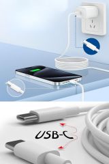 Apple Hasır Örgü Hızlı Şarj Kablosu (1m) iPhone 15/15 Pro Type-C to Type-C