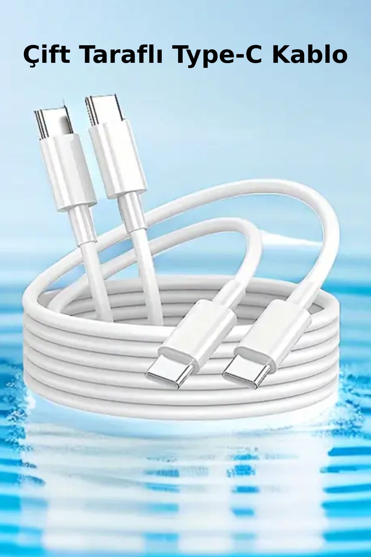 Apple Hasır Örgü Hızlı Şarj Kablosu (1m) iPhone 15/15 Pro Type-C to Type-C