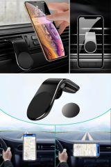 Mandallı Mıknatıslı Havalanndırma Izgarasına Takılabilen Oto Araç Içi Manyetik Telefon Tutucu