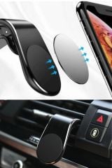 Mandallı Mıknatıslı Havalanndırma Izgarasına Takılabilen Oto Araç Içi Manyetik Telefon Tutucu