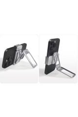 Tüm Telefon Modelleriyle Uyumlu 360 Derece Dönen Metal Telefon Standı ve Braketi