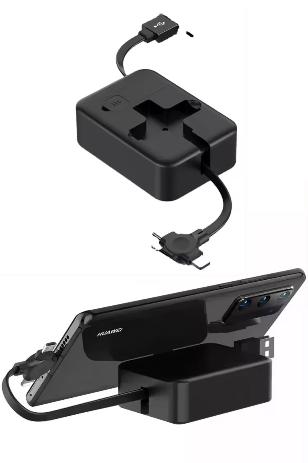 Çok Fonksiyonlu Stand Özellikli Taşınabilir Uzatılabilir Tablet, Telefon USB Şarj Kablosu