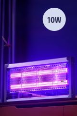 10W Uzun Enli Sessiz Masaüstü veya Duvara Asılabilen UV Mor Işıklı Sinek Öldürücü Makina