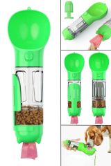 Kedi ve Köpek Suluğu 300 ML Hazneli Mama Kaplı Kaka Poşetli