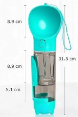 Kedi ve Köpek Suluğu 300 ML Hazneli Mama Kaplı Kaka Poşetli