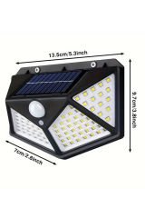 Hareket Sensörlü 100 LED'li Güneş Enerjili Kablosuz Dış Mekan Duvar Lambası