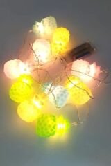 Karışık Renk Dekoratif Ananas Dolama 10’lu Şerit Led Işık Zinciri