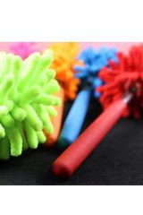 Uzatılabilir Mikrofiber Toz Alma Fırçası, Teleskopik Sap, Yıkanılabilir, Çok Fonksiyonlu Kuru ve Islak Temizlik Aracı
