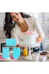 Pasta ve Hamur Şekillendirme Seti - Spatula, Kesici, Kazıyıcı ve Dekoratör