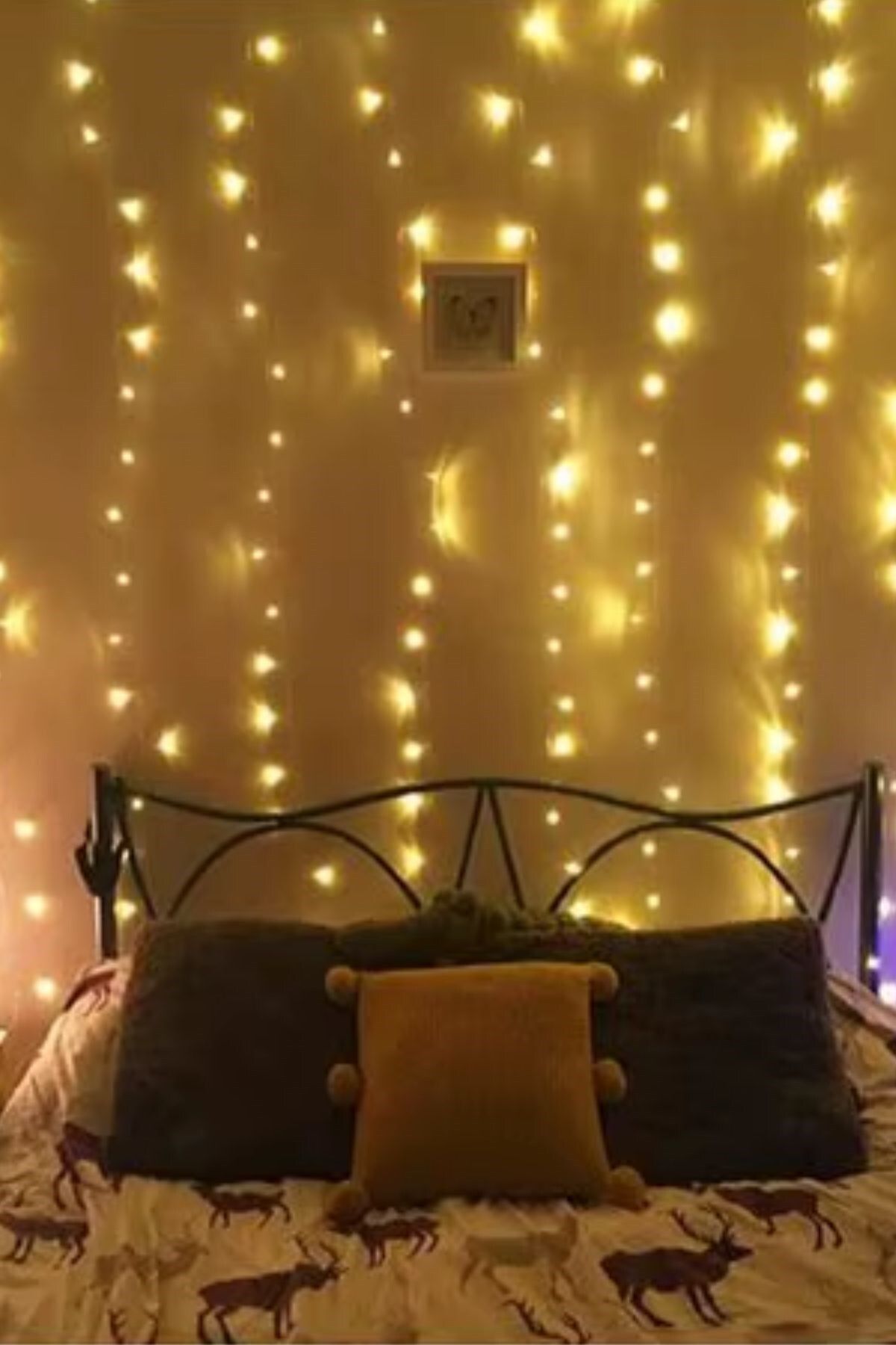 Uzaktan Kumandalı LED Perdeye Takılabilen Kancalı Işık Usb 3x3 Metre Peri Perde LED