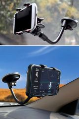 360° Dönen Güçlü Vakumlu Akrobat Oto Telefon Tutucu - Tüm Modeller İçin
