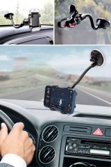 360° Dönen Güçlü Vakumlu Akrobat Oto Telefon Tutucu - Tüm Modeller İçin