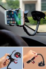 360° Dönen Güçlü Vakumlu Akrobat Oto Telefon Tutucu - Tüm Modeller İçin