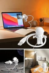 USB Bağlantılı Astronot LED Gece Lambası