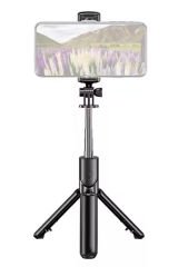 Taşınabilir Tripod ve Bluetooth Kumandalı Selfie Çubuğu İkisi Bir Arada