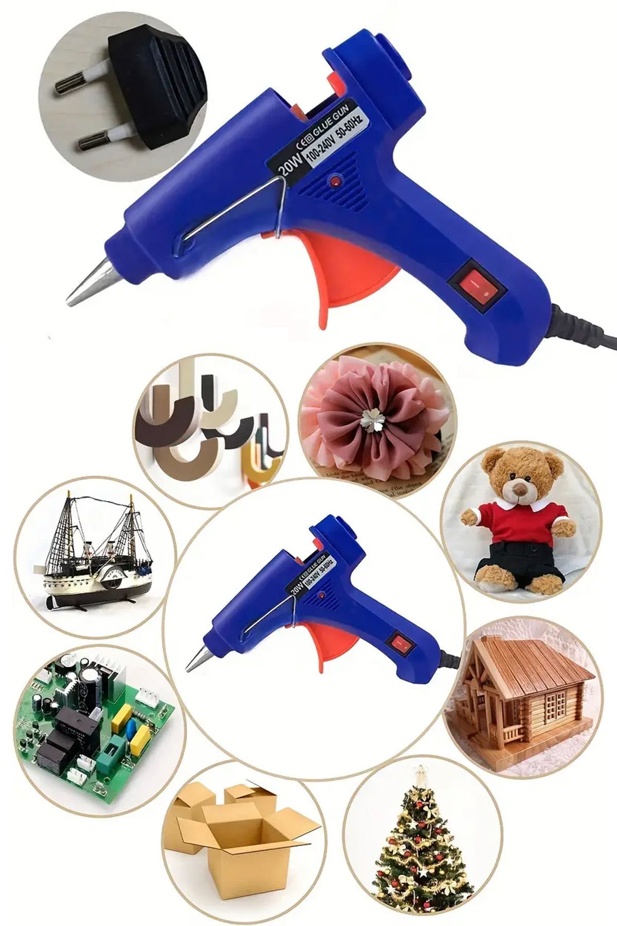 Sıcak Mum Silikon Tabancası Glue Gun (20 Watt)