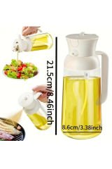 2'si 1 Arada Cam Yağ Dağıtıcı & Püskürtücü - BPA İçermez, Pişirme, Barbekü & Salatalar İçin Mükemmel
