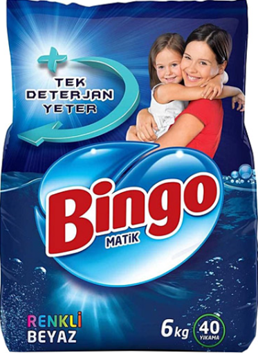 Bingo Çamaşır Deterjanı Renkliler 6 Kg