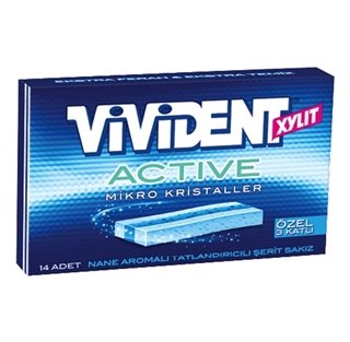 Vivident Active Nane Aromalı Şerit Sakız 33 Gr