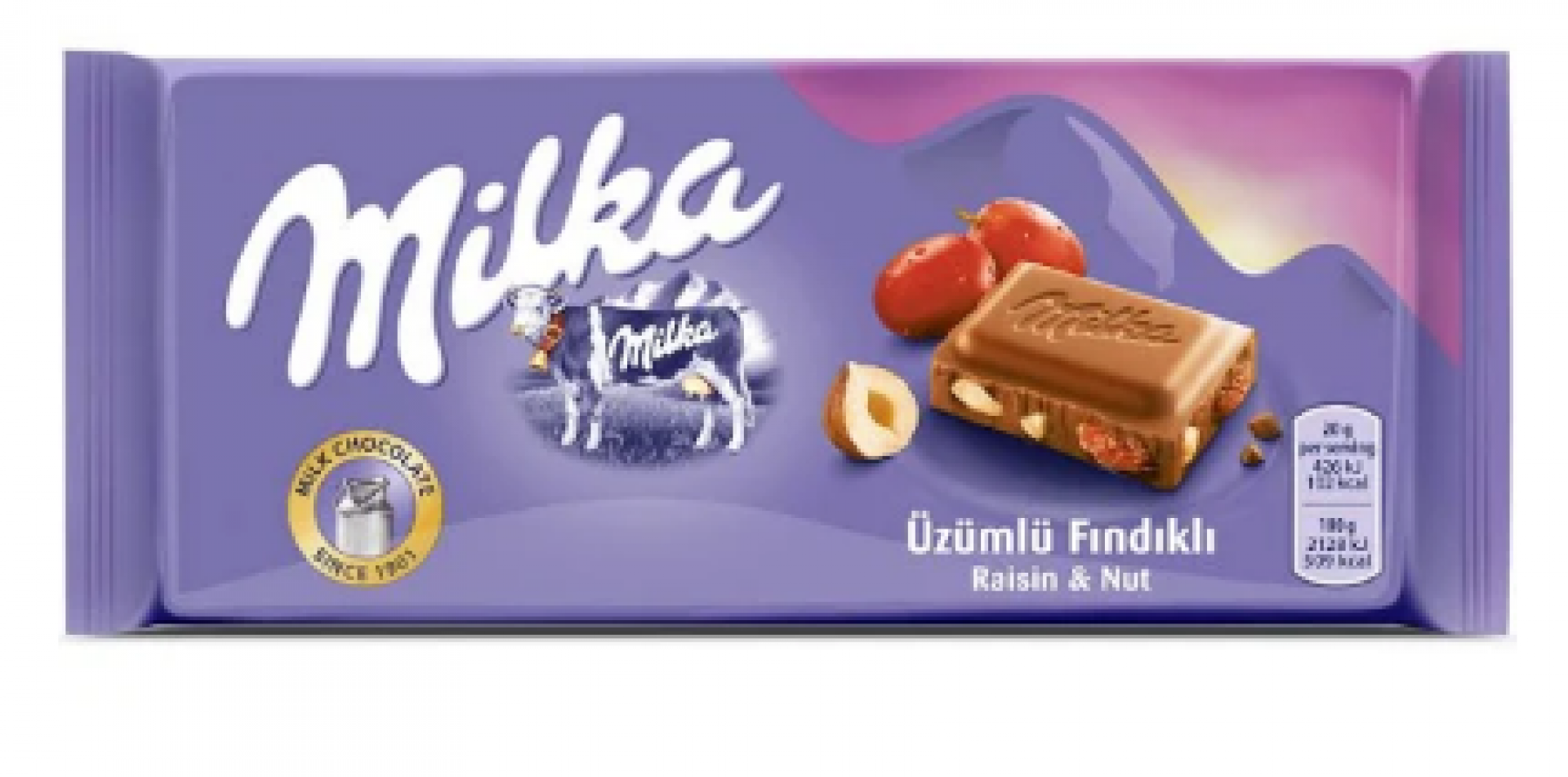 Milka Üzümlü Fındıklı Çikolata 80 Gr