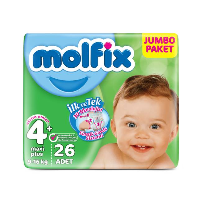 Molfix Yeni Jumbo Maxi Plus (4+) 26'Lı