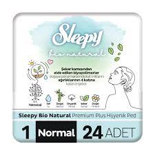 Sleepy Bio Natural Premium Plus Hijyenik Ped Normal 24 Adet