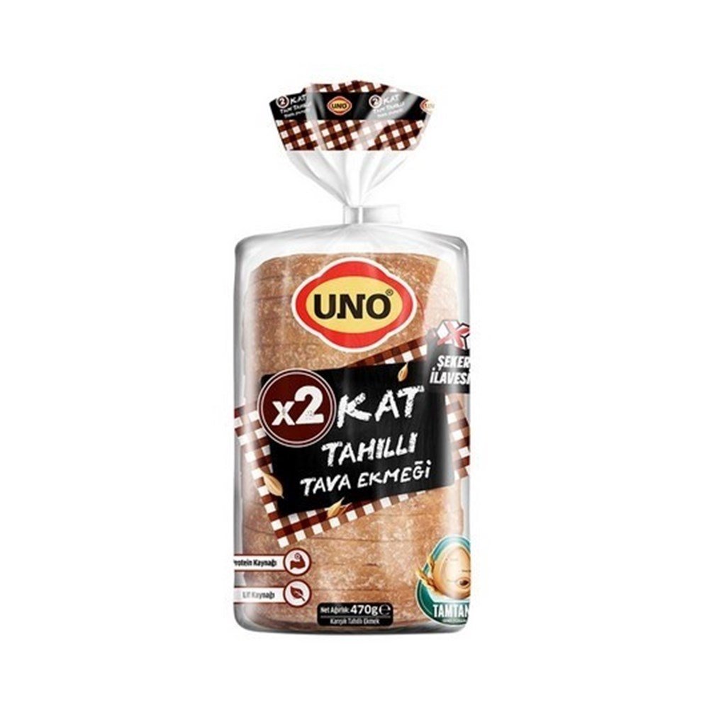 Uno 2 Kat Tahıllı Tava Ekmeği 470 g