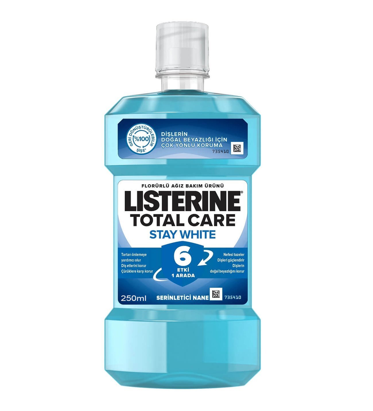 Listerine Stay White Serinletici Nane Ağız Bakım Suyu 250 ml