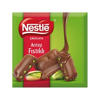 Nestle Antep Fıstıklı Sütlü Kare Çikolata 60 Gr