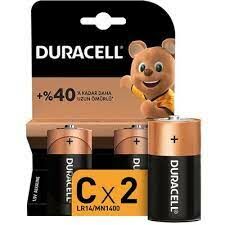 Duracell C Size Orta Boy Alkalin Pil 2 Li