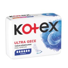 Kotex Ultra Hijyenik Ped Gece 6 Ped