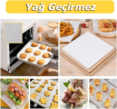 8 Metre Rulo Pişirme Kağıdı – 3'lü Paket | Yapışmaz & Yanmaz | Gıda Temasına Uygun Fırın Kağıdı