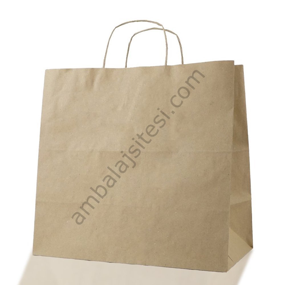 Çanta Kraft 32x28x16 Cm Burgu Sap 50 Adet