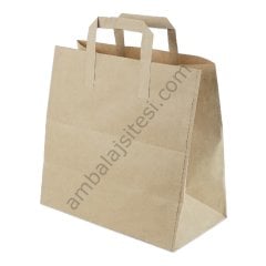 Çanta Kraft 28x28x16 Cm Düz Sap 50 Adet